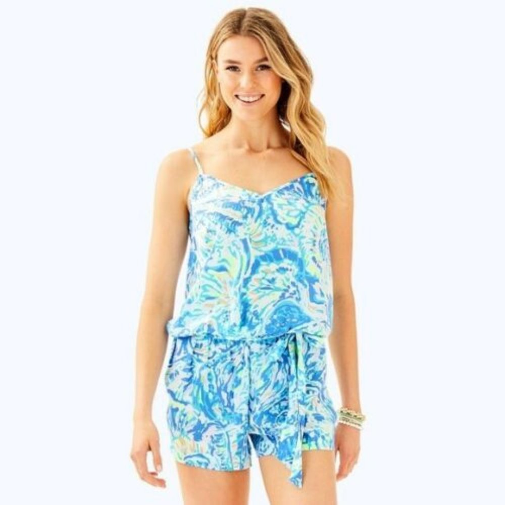 Lilly Pulitzer Romper | XXS | Bennet Blue Salty Seas